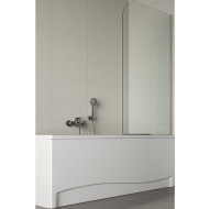 Шторка на ванну Agger A02-080TCR 80x140 профиль Хром стекло прозрачное