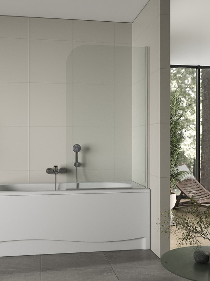 Шторка на ванну Agger A02-080TCR 80x140 профиль Хром стекло прозрачное Шторка на ванну Agger A02-080TCR 80x140 профиль Хром стекло прозрачное