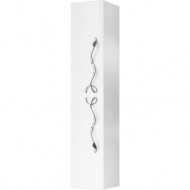 Шкаф пенал Clarberg Due amanti 25 DUE0525W Белый без ручек Шкаф пенал Clarberg Due amanti 25 DUE0525W Белый без ручек