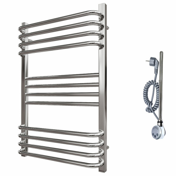 Электрический полотенцесушитель Point Омега PN90158SE П12 500x800 левый/правый Хром Электрический полотенцесушитель Point Омега PN90158SE П12 500x800 левый/правый Хром