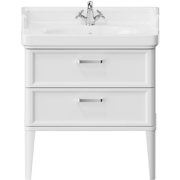 Тумба под раковину Kerama Marazzi Pompei 80 PO.N.80.2\WHT Белая глянцевая