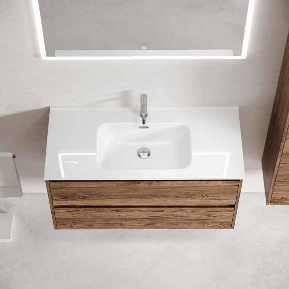 Тумба под раковину Sancos Libra 90 LB90ECH подвесная Дуб чарльстон