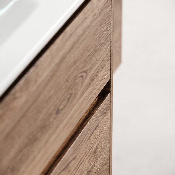 Тумба под раковину Sancos Libra 90 LB90ECH подвесная Дуб чарльстон