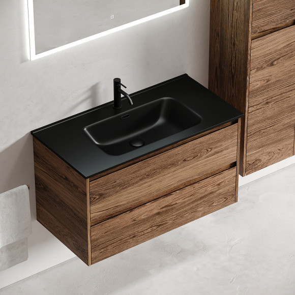 Тумба под раковину Sancos Libra 90 LB90ECH подвесная Дуб чарльстон