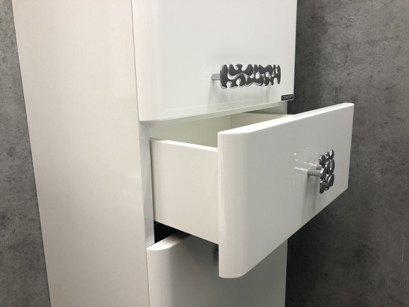 Шкаф пенал Comforty Монако 40 L 00004140124 Белый глянец