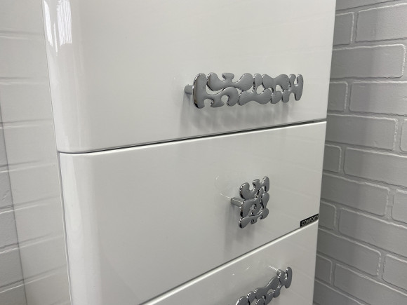 Шкаф пенал Comforty Монако 40 L 00004140124 Белый глянец