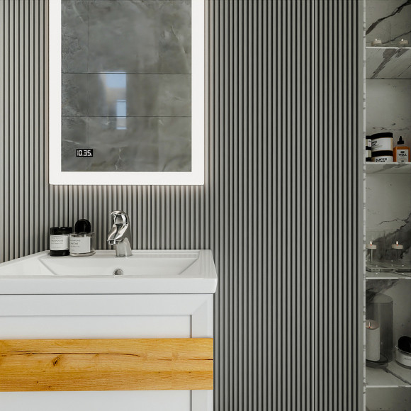 Тумба под раковину Бриклаер Берлин 60 4627125416064 подвесная Белый глянец Тумба под раковину Бриклаер Берлин 60 4627125416064 подвесная Белый глянец