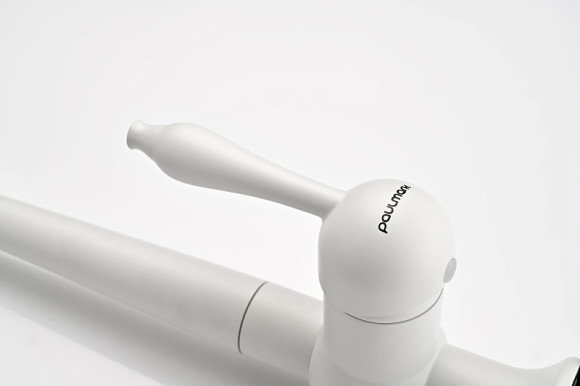 Смеситель для кухни Paulmark Retro Re213226-431 Белый матовый Смеситель для кухни Paulmark Retro Re213226-431 Белый матовый