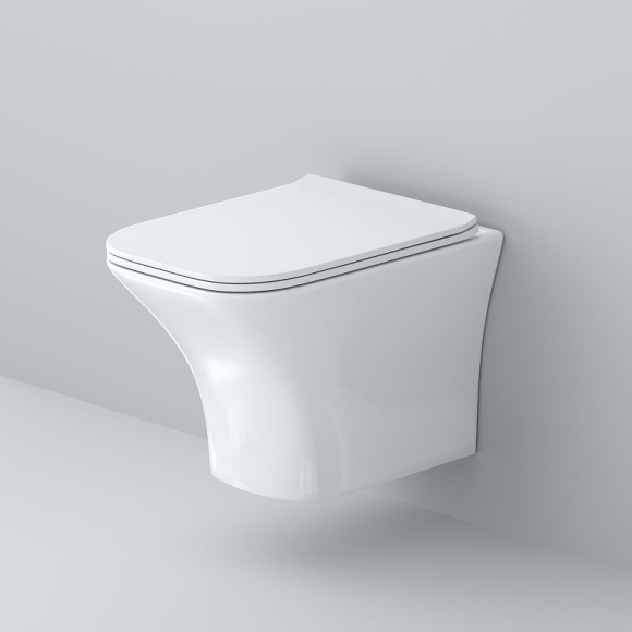 Унитаз Grossman Galaxy GR-4476S подвесной Белый глянец с сиденьем Микролифт Унитаз Grossman Galaxy GR-4476S подвесной Белый глянец с сиденьем Микролифт