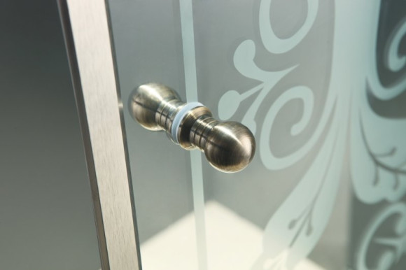 Душевой уголок Cezares Giubileo R-2 90х90 GIUBILEO-R-2-90-SCORREVOLE-CP-Br стекло прозрачное с матовым принтом профиль Бронза Душевой уголок Cezares Giubileo R-2 90х90 GIUBILEO-R-2-90-SCORREVOLE-CP-Br стекло прозрачное с матовым принтом профиль Бронза