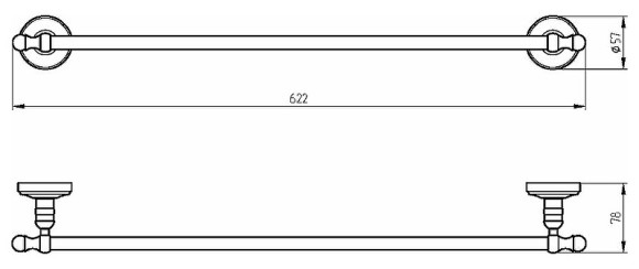 Полотенцедержатель Migliore Mirella 17181 Бронза