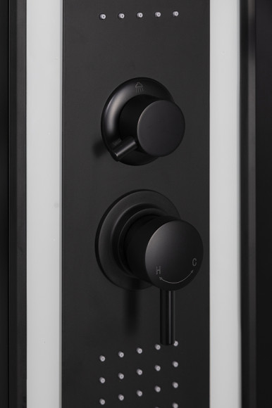 Душевая кабина Niagara Premium 90x90 NG-6901-01G Black с гидромассажем