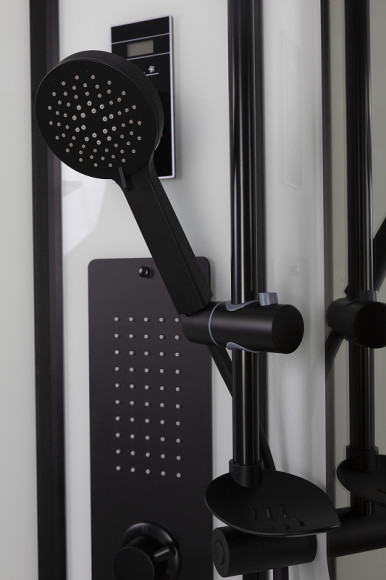 Душевая кабина Niagara Premium 90x90 NG-6901-01G Black с гидромассажем