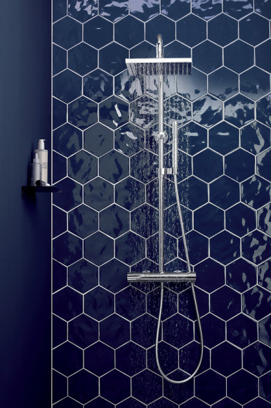 Душевая система Jacob Delafon Brigitte E32850-CP с термостатом Хром Душевая система Jacob Delafon Brigitte E32850-CP с термостатом Хром