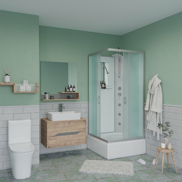 Душевая кабина Niagara Classic 90x90 NG-1108-14BKTG с гидромассажем Душевая кабина Niagara Classic 90x90 NG-1108-14BKTG с гидромассажем