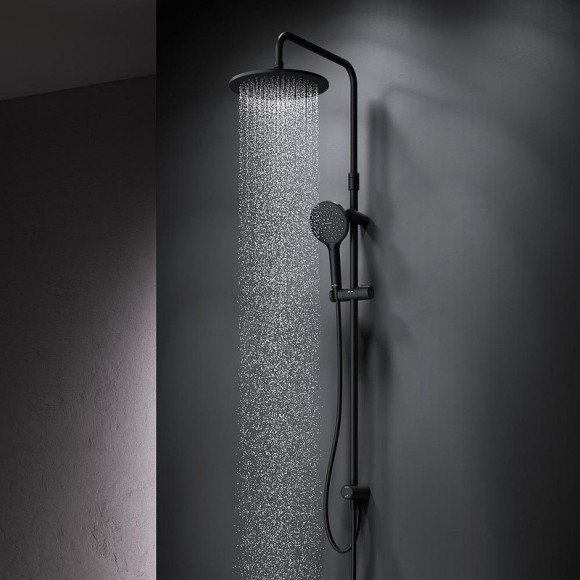 Душевая система AM.PM Like F0780022 Черная матовая Душевая система AM.PM Like F0780022 Черная матовая
