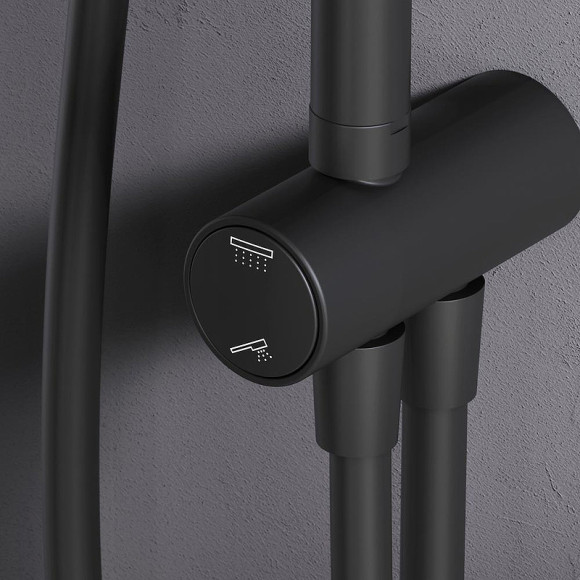 Душевая система AM.PM Like F0780022 Черная матовая Душевая система AM.PM Like F0780022 Черная матовая