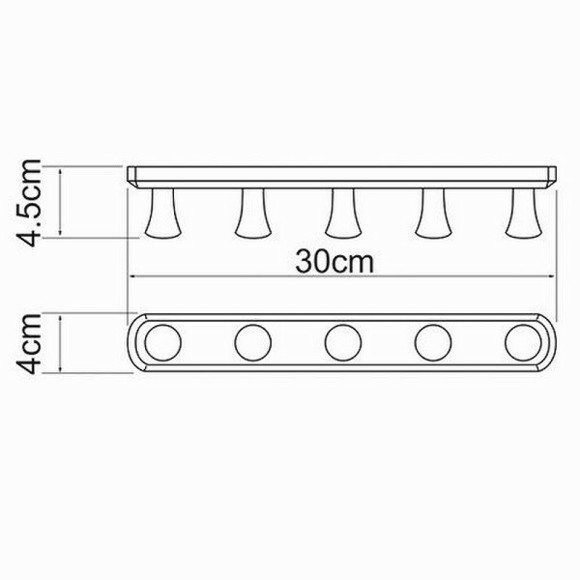 Вешалка для полотенец WasserKRAFT K-1075 Хром Вешалка для полотенец WasserKRAFT K-1075 Хром