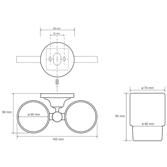 Стакан для зубных щеток Bemeta Retro bronze 144110027 Бронза Стакан для зубных щеток Bemeta Retro bronze 144110027 Бронза