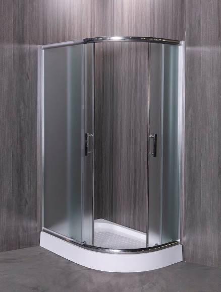 Душевой уголок Esbano ESR-8027A 120x80 L ESUGR8027AL профиль Хром стекло рифленое