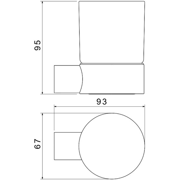 Стакан для зубных щеток Aquatek Лира AQ4404MB Черный матовый Стакан для зубных щеток Aquatek Лира AQ4404MB Черный матовый