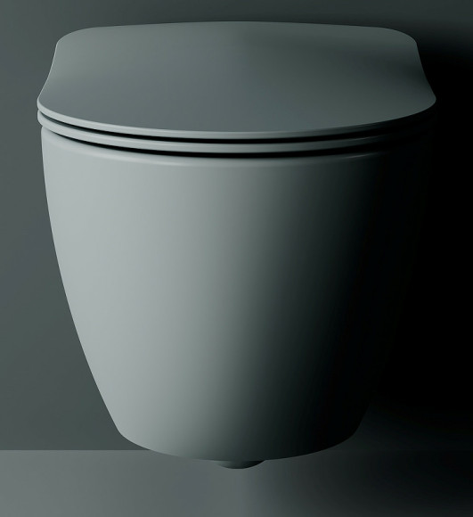 Унитаз Creavit Free FE322-11CG00E-0000 подвесной Холодный серый матовый без сиденья