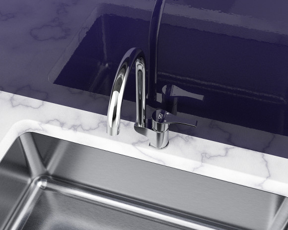 Смеситель для кухни GPD Atros MTE65 Хром