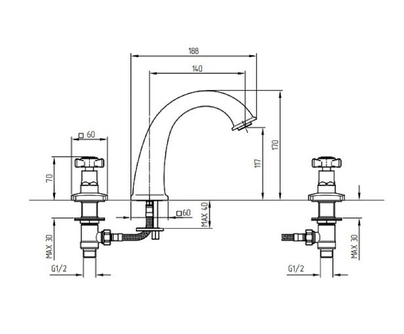 Смеситель для раковины Migliore Korona 28494 Хром
