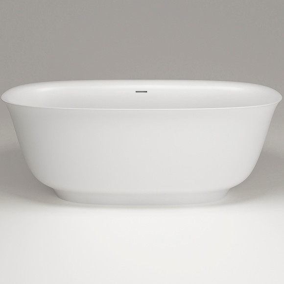 Ванна из искусственного камня Plumberia Selection SETA 170BO 170x75 Белая матовая без гидромассажа