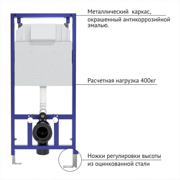 Комплект унитаза с инсталляцией Berges Novum 042426 с сиденьем Микролифт и Черной клавишей смыва Комплект унитаза с инсталляцией Berges Novum 042426 с сиденьем Микролифт и Черной клавишей смыва