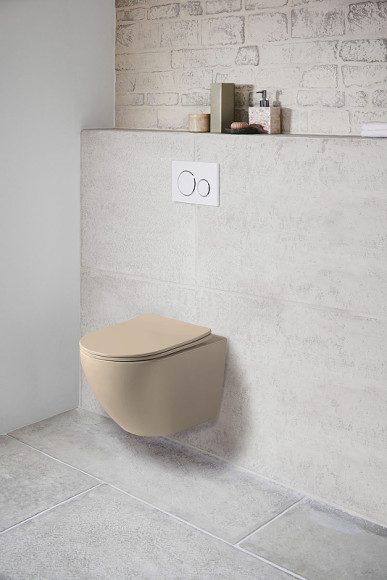 Унитаз Vincea Globo VT1-14SMC подвесной Капучино матовый с сиденьем Микролифт