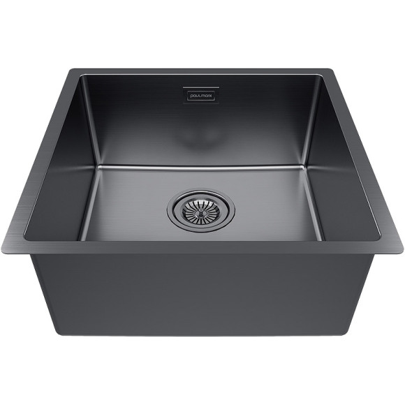 Кухонная мойка Paulmark Lassan 44 Uni LA44-GM Вороненная сталь Кухонная мойка Paulmark Lassan 44 Uni LA44-GM Вороненная сталь