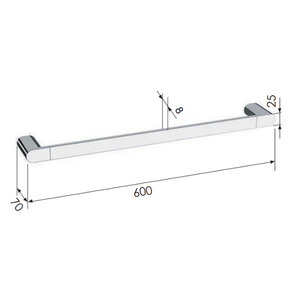 Полотенцедержатель Remer Lounge LN30CR Хром Полотенцедержатель Remer Lounge LN30CR Хром