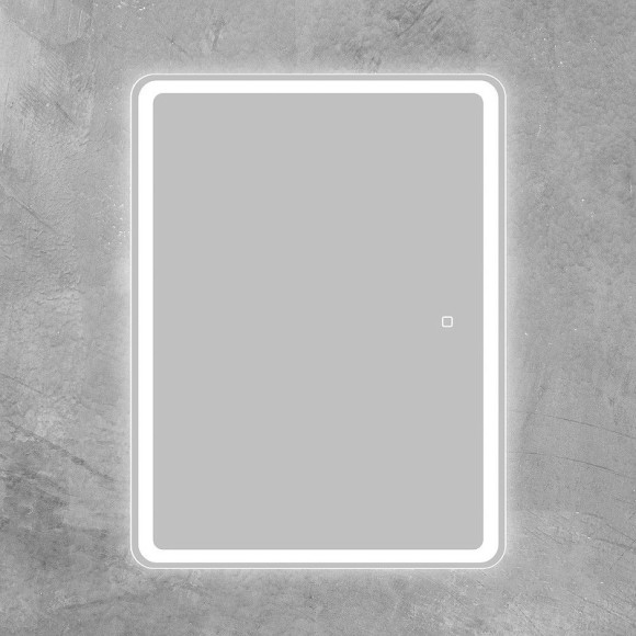 Зеркальный шкаф BelBagno Marino 60 SPC-MAR-600/800-1A-LED-TCH с подсветкой Белый