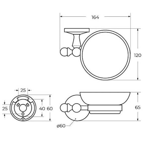 Мыльница Art&Max Antic Crystal AM-E-2699ASJ-Do Золото