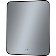 Зеркало Grossman Elegans-норма Black 70 1770802 с подсветкой Черное с сенсорным выключателем и подогревом