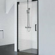 Душевая дверь BelBagno Marmi 90 MARMI-B-1-90-C-NERO профиль Черный стекло прозрачное Душевая дверь BelBagno Marmi 90 MARMI-B-1-90-C-NERO профиль Черный стекло прозрачное