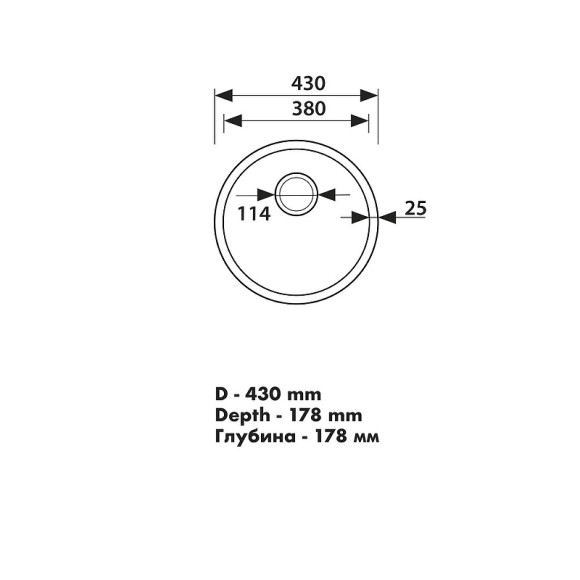 Кухонная мойка Kaiser KSM-4302 Black Grafit Кухонная мойка Kaiser KSM-4302 Black Grafit
