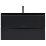 Тумба с раковиной Inda Piccadilly 100MG подвесная Matt Grafite