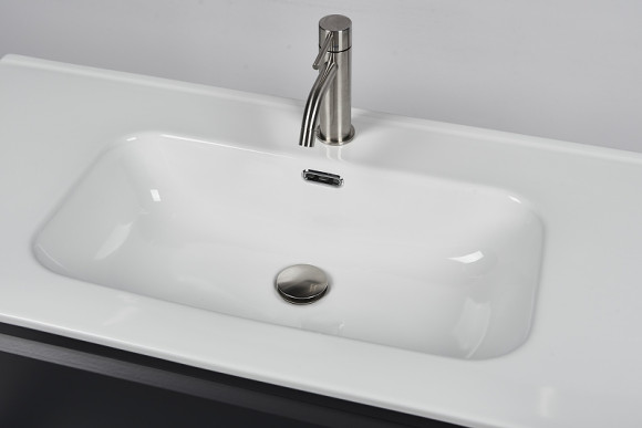 Тумба с раковиной Inda Piccadilly 100MG подвесная Matt Grafite