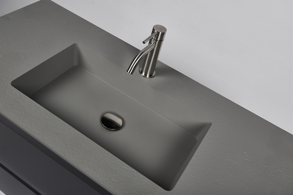 Тумба с раковиной Inda Piccadilly 100MG подвесная Matt Grafite