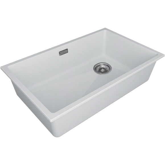 Кухонная мойка Paulmark Lumi 74 UNI-Skew LU74SK-WH Белая Кухонная мойка Paulmark Lumi 74 UNI-Skew LU74SK-WH Белая
