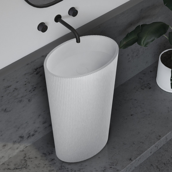 Раковина Abber Stein 50 AS2504-H Белая матовая Раковина Abber Stein 50 AS2504-H Белая матовая