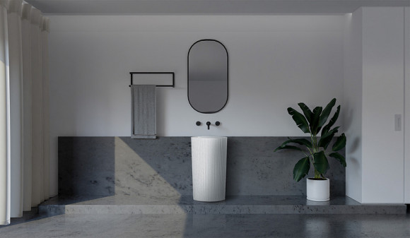 Раковина Abber Stein 50 AS2504-H Белая матовая Раковина Abber Stein 50 AS2504-H Белая матовая