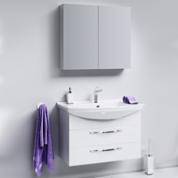 Тумба под раковину Aqwella Аллегро 85 Agr.01.08/2 подвесная Белая Тумба под раковину Aqwella Аллегро 85 Agr.01.08/2 подвесная Белая