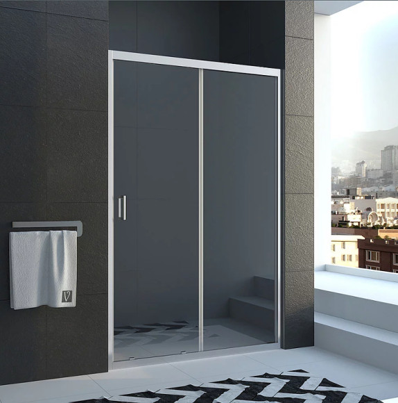 Душевая дверь Veconi Vianno VN-46 160 VN46-160-01-19C1 профиль Хром стекло прозрачное Душевая дверь Veconi Vianno VN-46 160 VN46-160-01-19C1 профиль Хром стекло прозрачное