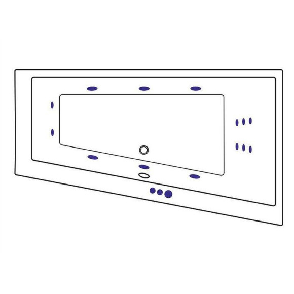 Акриловая ванна Excellent Sfera 170x100 R WAEX.SFP17.SMART.CR с гидромассажем Акриловая ванна Excellent Sfera 170x100 R WAEX.SFP17.SMART.CR с гидромассажем