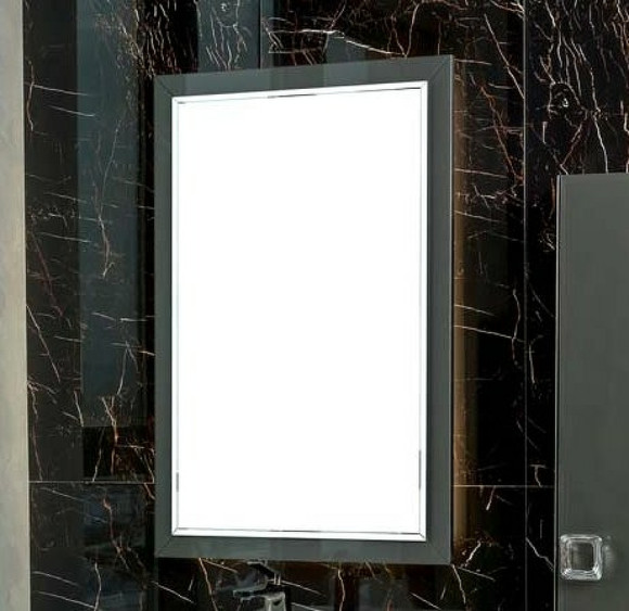 Зеркало Boheme Armadi Art Lucido 70 567-GR с подсветкой Графит глянцевое