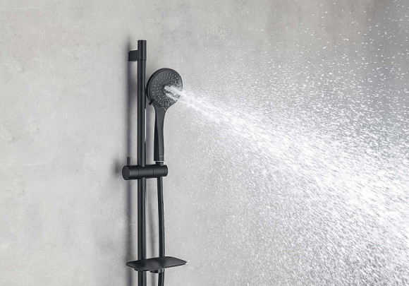 Душевая система Aquatek Вега AQ1076MB Черная матовая