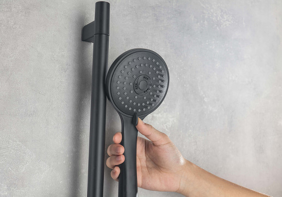 Душевая система Aquatek Вега AQ1076MB Черная матовая